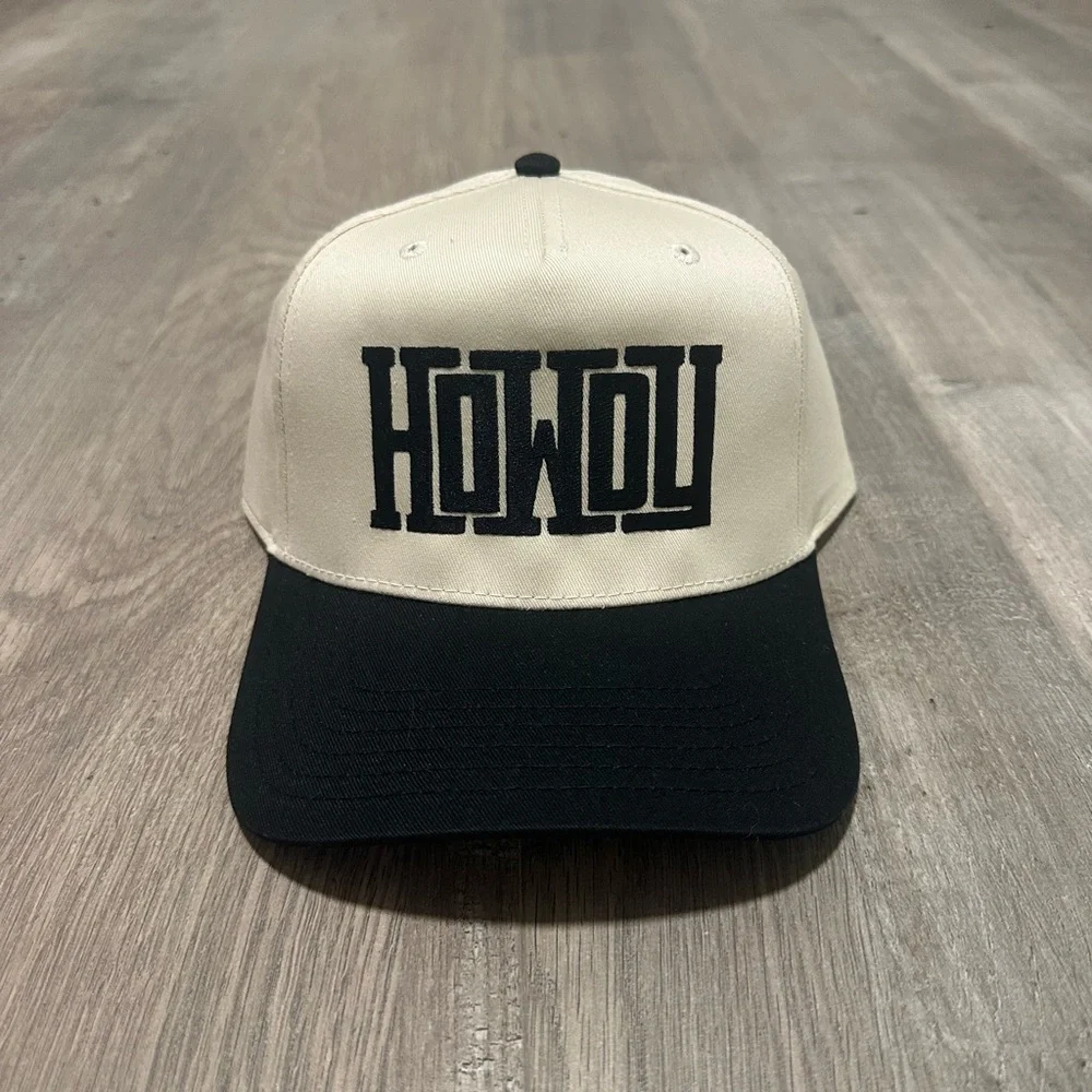 Howdy Black and Cream Party Hat